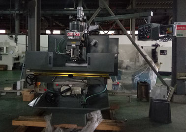 Bed Type Turret Milling Machine , NT40 Spindle Turret Head Milling Machine